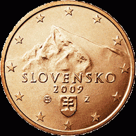 1 Cent UNC Slowakije
